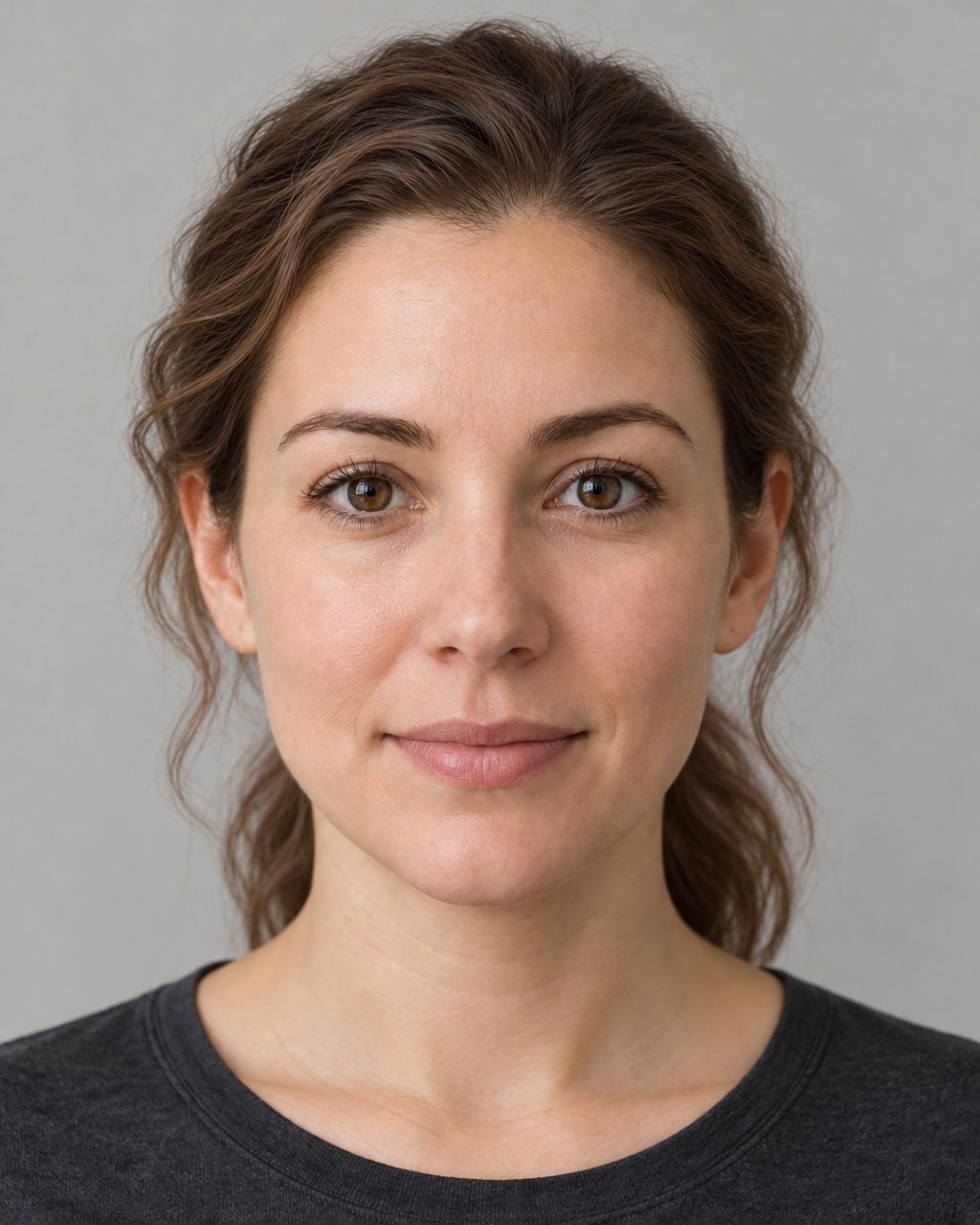 Soft natural waves generated by Sunburst High on FaceRater’s AI-created adult example portrait